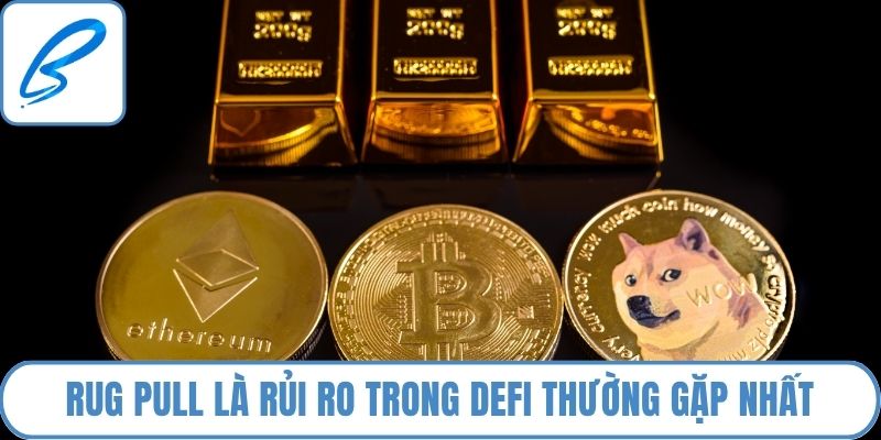 Rug Pull là rủi ro trong DeFi thường gặp nhất