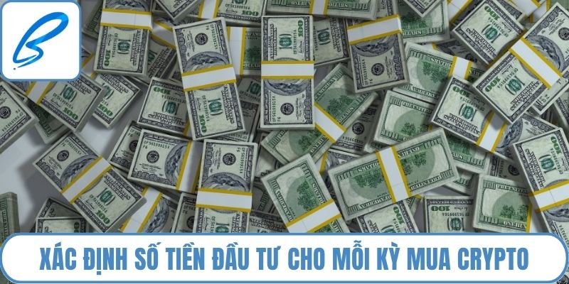 Xác định số tiền đầu tư cho mỗi kỳ mua crypto